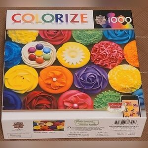 1,000 Piece Jigsaw Puzzle, "Cupcake Heaven", MasterPieces Colorize, GUC